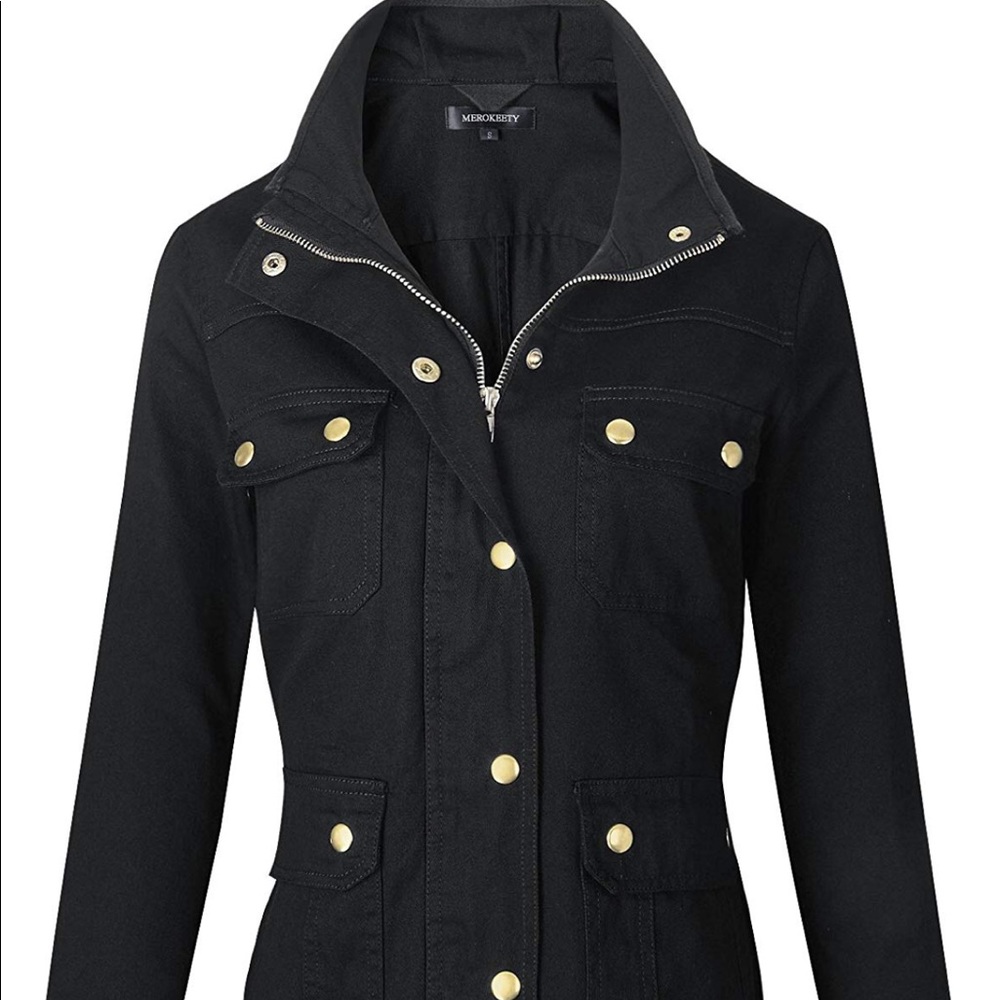 Merokeety Utility Jacket NWT Navy Blue size M